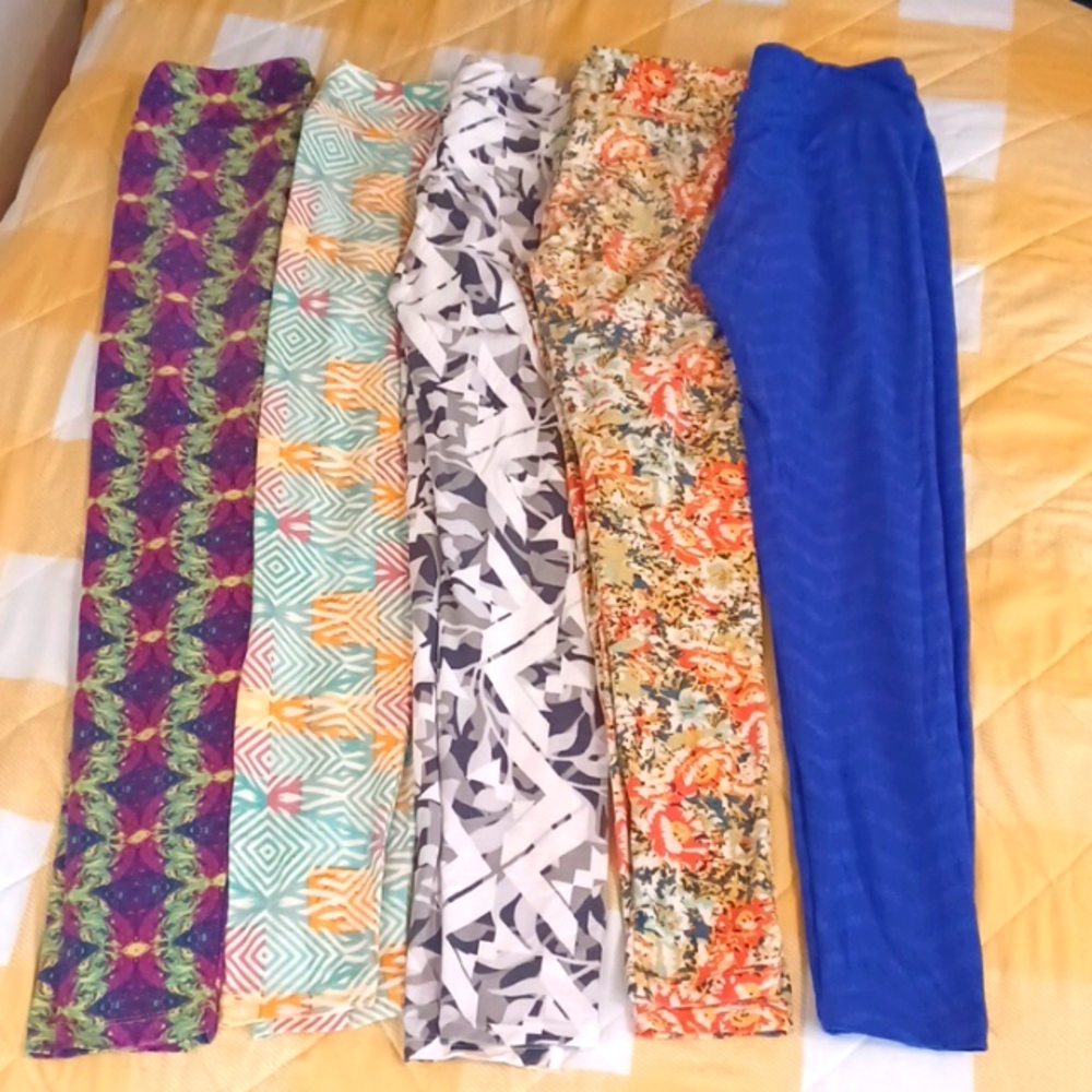 5 pair Lularoe leggings, one size